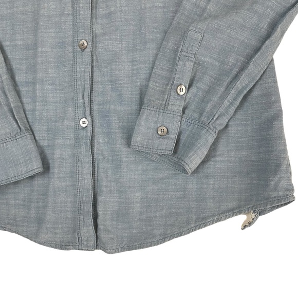 Free People Slubby Chambray Road Trip Button Down Shirt - Picture 6 of 13